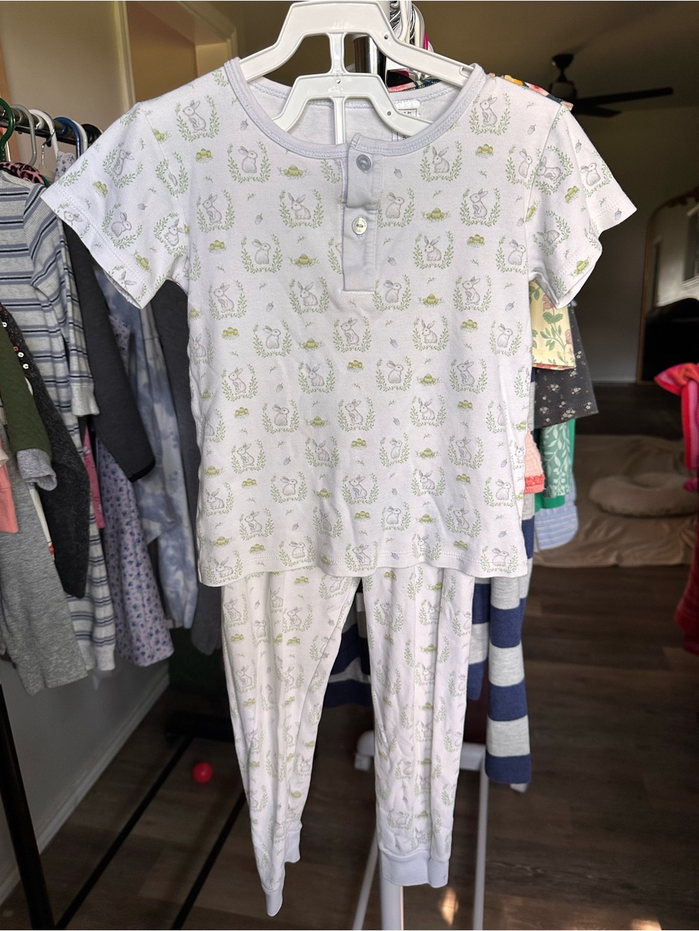 Baby Loren Bunny Print Kids Pajama Set